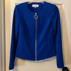Calvin Klein Suit jacket, Size 6 with front zipper